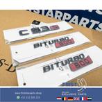 W205 W206 C63 BRABUS 800 LOGO SET ZWART ROOD EMBLEMEN Merced, Ophalen of Verzenden, Gebruikt, Mercedes-Benz