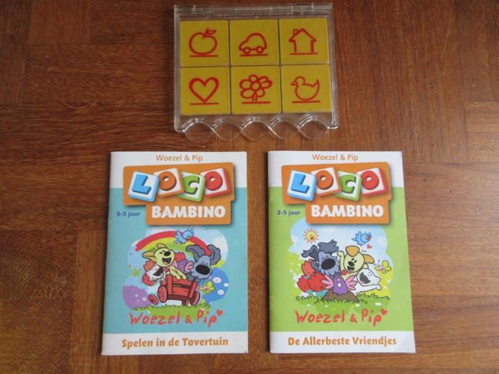 Loco Bambino : doos + 2 boekjes Woezel & Pip, Kinderen en Baby's, Speelgoed | Educatief en Creatief, Gebruikt, Puzzelen, Ontdekken