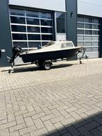 Seizoensklare kajuit motorboot 4.75m 9.8PK goede trailer l, Watersport en Boten, Motorboten en Motorjachten, Ophalen, Gebruikt