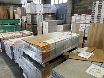 Partijen PVC, laminaat en parket beschikbaar voor biedingen
