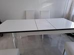 Prachtige eettafel wit glans net als nieuw Ophalen Hengelo, Ophalen of Verzenden, Zo goed als nieuw, Campingtafel