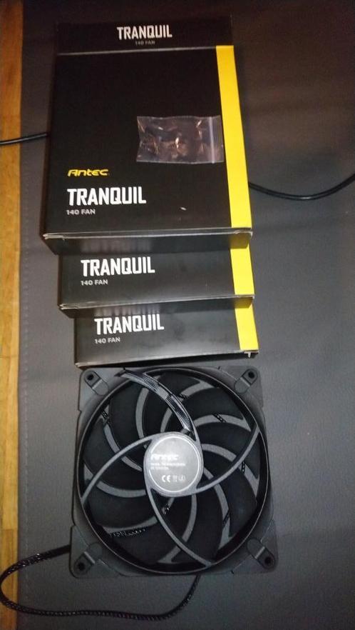 Antec Tranquil 140mm case fans (x3), Computers en Software, Computerkoelers, Nieuw, Luchtkoeling, Ophalen of Verzenden