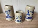 3 Bierpullen van de Oktoberfeesten in Wieze - Belgie, Verzamelen, Biermerken, Ophalen of Verzenden, Zo goed als nieuw, Pul(len)