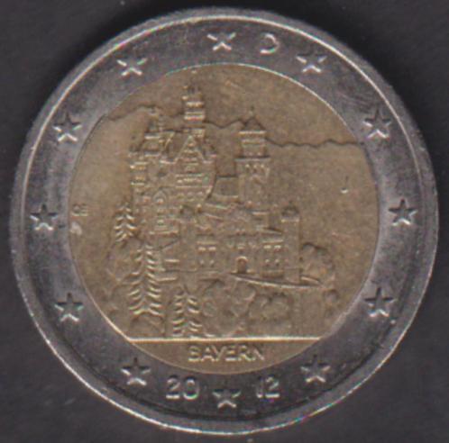 2 €  Duitslang Bayern 2012 J. ADV. no.17 S., Postzegels en Munten, Munten | Europa | Euromunten, Losse munt, 2 euro, Duitsland