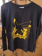 Zwart shirt met lange mouwen Pikachu maat 170/176, Kinderen en Baby's, Kinderkleding | Maat 170, Ophalen of Verzenden, Gebruikt