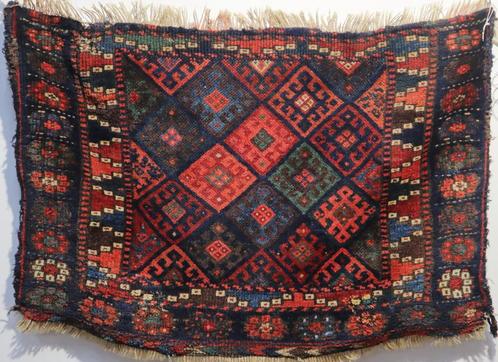 Antiek Perzisch kleedje 95 x 65 cm, Antiek en Kunst, Antiek | Kleden en Textiel, Ophalen of Verzenden