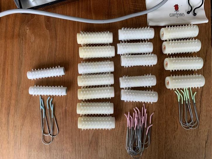Carmen krulset 18 rollers, 3 diktes, Witgoed en Apparatuur, Persoonlijke-verzorgingsapparatuur, Zo goed als nieuw, Haarverzorging