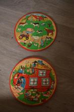 Ronde houten puzzels vintage, Antiek en Kunst, Ophalen of Verzenden