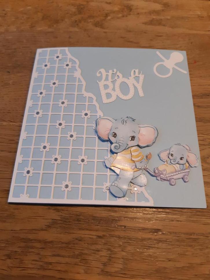 Stans-It`s a boy(271), Hobby en Vrije tijd, Kaarten | Zelfgemaakt, Nieuw, Overige thema's, Ophalen of Verzenden