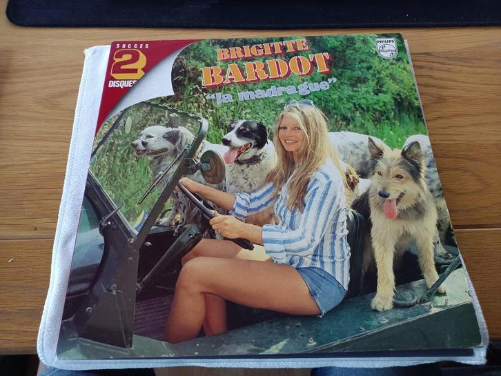2 lp's van Brigitte Bardot, Cd's en Dvd's, Vinyl | Pop, Gebruikt, 1980 tot 2000, 12 inch, Ophalen of Verzenden