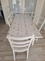 Eeettafel met stoelen, Huis en Inrichting, Ophalen of Verzenden