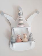 2 x wandplankje kroon, decoratie kinderkamer, Ophalen of Verzenden, Zo goed als nieuw, Wanddecoratie