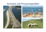 35818 Vrouwenpolder Zeeland 80+ Gelopen met postzegel, Verzamelen, Ophalen of Verzenden, 1980 tot heden, Gelopen, Zeeland