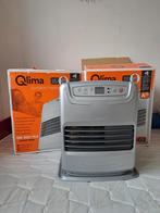 Aangeboden 2 Qlima laserkachels zilverkleur €150 per stuk, Ophalen, Overige brandstoffen, Petroleumkachel, Zo goed als nieuw