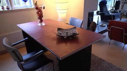 Vintage tafel nieuwe zakelijkheid, Huis en Inrichting, Tafels | Eettafels, Gebruikt, 50 tot 100 cm, 150 tot 200 cm, Vier personen