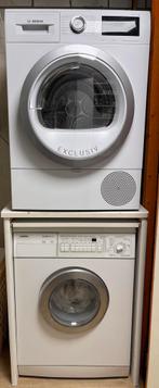 Wasmachine en droger Siemens en Bosch, Witgoed en Apparatuur, Wasmachines, Ophalen, Gebruikt, Voorlader, 85 tot 90 cm