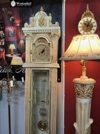 Staande klok barok klassiek vintage crème met goud, Ophalen of Verzenden, Gebruikt, Staande klok