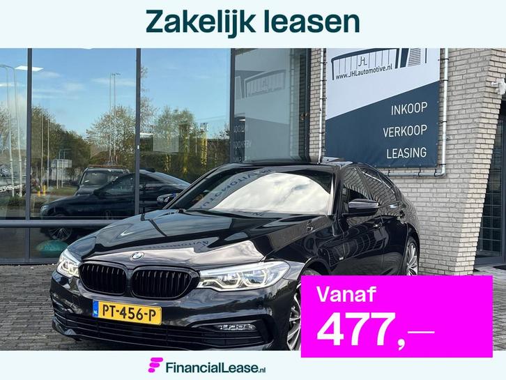 BMW 5-serie 520d High Executive*DAKJE*HUD*CRUISE*NAVI.PROF*L, Auto's, BMW, Bedrijf, Lease, Financial lease, 5-Serie, ABS, Achteruitrijcamera