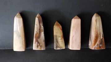 Mineralen torens set 5x  beschikbaar voor biedingen