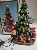 Handbeschilderd kerst tafereeltje met verlichting, Ophalen of Verzenden, Nieuw