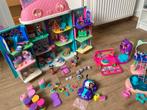 Gabby poppenhuis incl kamertjes, carlita, zwembad, disco bus, Ophalen, Gebruikt, Poppenhuis