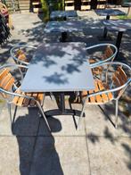 Compleet Horeca terras en meer terrasstoelen terrastafels, Tuin en Terras, Ophalen, Zo goed als nieuw, Aluminium