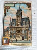 Chromo Liebig 1900 - 4x Belgisch Stadhuis, Ophalen of Verzenden, Voor 1920, Ongelopen, Frankrijk