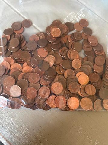 Zak vol 5 eurocent munten - €17 beschikbaar voor biedingen