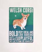 Welsh Corgi hond eigenschappen reclamebord van metaal deco, Dieren en Toebehoren, Info@deconoord.nl, Deco Noord, Nieuw, Ophalen of Verzenden