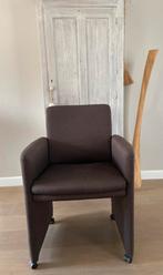 W. Schillig eetkamerstoelen 6x stof, Huis en Inrichting, Gebruikt, Bruin, Ophalen of Verzenden, Stof