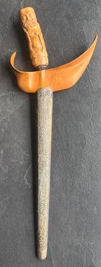 Zeer Mooie Kris keris met Hertshoornen Greep Zie Foto’s, Antiek en Kunst, Ophalen of Verzenden