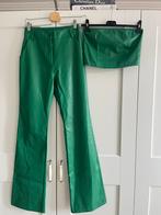 * Nieuw * 2 dlg lederlook set maat S, Kleding | Dames, Verzenden, Nieuw, Groen