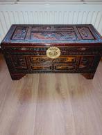 Chinese handgesneden kampfer bruids kist, Huis en Inrichting, Woonaccessoires | Kisten, Minder dan 50 cm, Gebruikt, 50 tot 100 cm