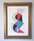 Sonia Delaunay -Compositie - Gesigneerde litho 1973, Ophalen of Verzenden