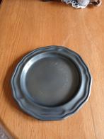 Tinnen bord met golvende rand, Ophalen of Verzenden