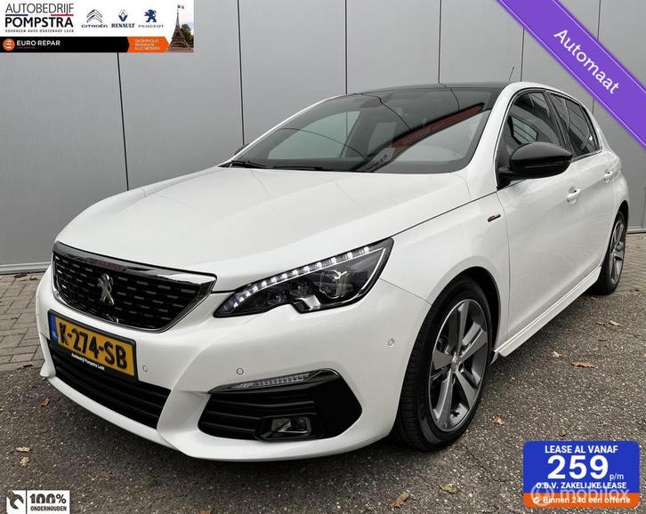 Peugeot 308 HB 1.2 PureTech GT-Line EAT8 AUT NAVI/PANO DAK, Auto's, Peugeot, Bedrijf, Te koop, ABS, Achteruitrijcamera, Airbags