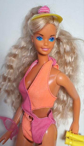 Vintage Mattel Barbie Beach Blast '88 in Aqua Magic badpak beschikbaar voor biedingen