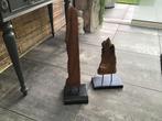 2 houten pilaren van ptmd., Ophalen of Verzenden, Zo goed als nieuw