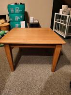 Blank eiken tafeltje 76 x 76 x 50 cm, Huis en Inrichting, Tafels | Sidetables, Ophalen, Gebruikt, 50 tot 100 cm, 50 tot 75 cm