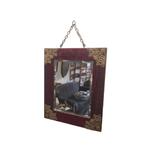 Frans Art Nouveau spiegel, Huis en Inrichting, Woonaccessoires | Spiegels, Minder dan 50 cm, Gebruikt, Ophalen of Verzenden, Minder dan 100 cm