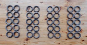 Houten gordijnringen te koop  beschikbaar voor biedingen