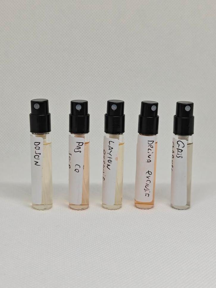 Niche parfum samples                          5 stuks 🍄🍂🍄, Sieraden, Tassen en Uiterlijk, Uiterlijk | Parfum, Nieuw, Ophalen of Verzenden
