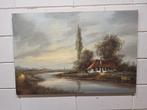 Hollands Polderlandschap    W Kloos, Antiek en Kunst, Ophalen of Verzenden