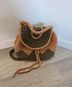 Rugzak rugtas tas groen schoudertas macrame festival, Ophalen of Verzenden, Zo goed als nieuw