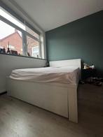 Bed, Huis en Inrichting, Ophalen, Gebruikt, Wit, 140 cm