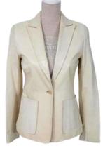 Mulberry London leren jasje, lamsleer, blazer, Mt. M, Kleding | Dames, Maat 38/40 (M), Verzenden, Wit, Mulberry