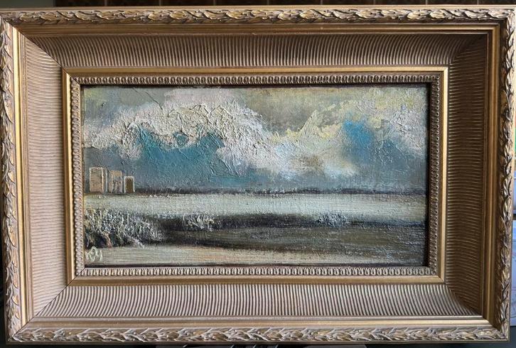 Dolf Henkes - landschap, Antiek en Kunst, Kunst | Schilderijen | Klassiek, Ophalen of Verzenden