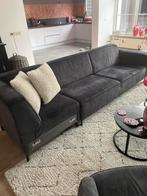 Antraciet velvet hoekbank 290x290 - z.g.a.n., Ophalen, 250 tot 300 cm, 100 tot 125 cm, Hoekbank