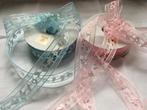 Organza lint met baby items, 9 rol, Nieuw, Ophalen of Verzenden, Kraamcadeau