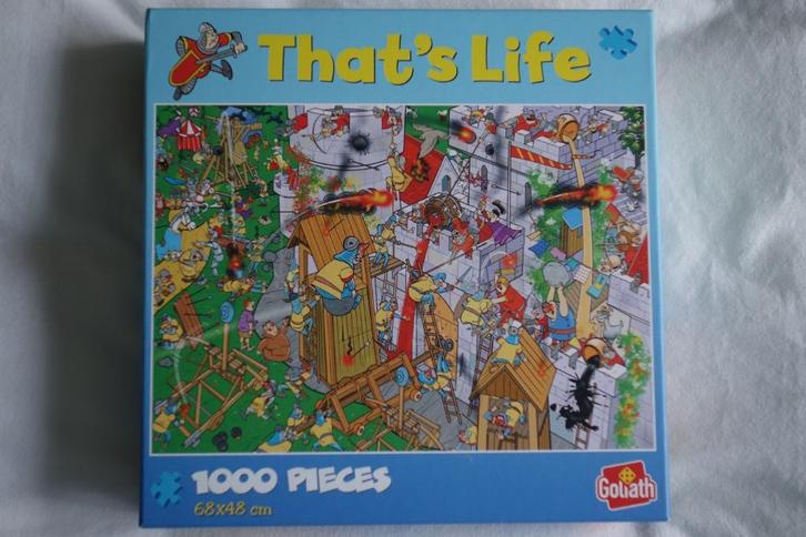 Drie That's life puzzels van ieder 1.000 stukjes, Hobby en Vrije tijd, Denksport en Puzzels, Zo goed als nieuw, Legpuzzel, 500 t/m 1500 stukjes